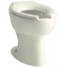 KOHLER K-4301-L-96 Highcrest 1.6 GPF ADA Elongated Toilet Bowl with Rear Inlet and Bedpan Lugs  16-1/2-Inch  Biscuit - B0014T22D4